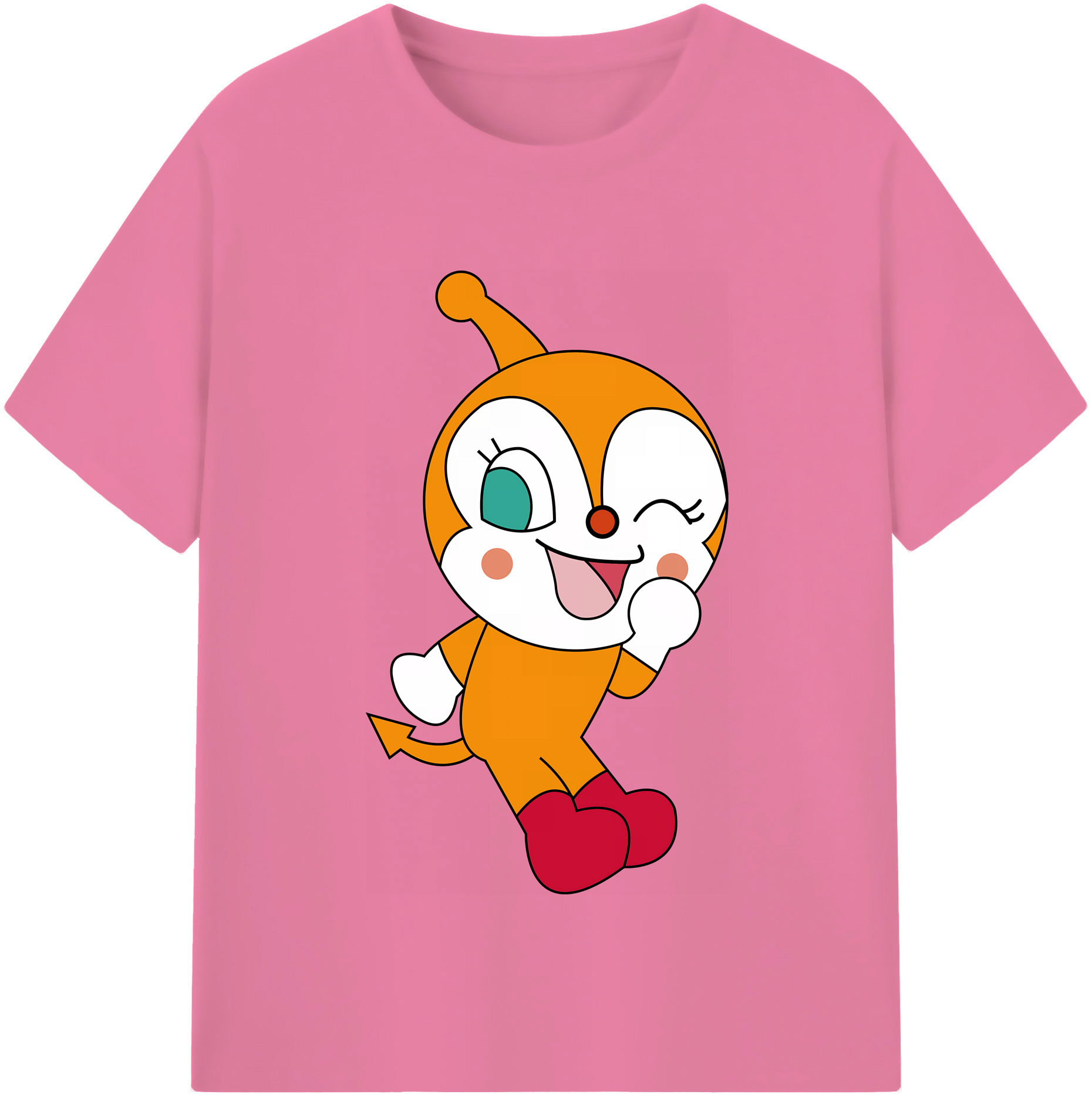 （画像用） アンパンマン Anpanman 綿100％半袖Tシャツ（フロントプリント）